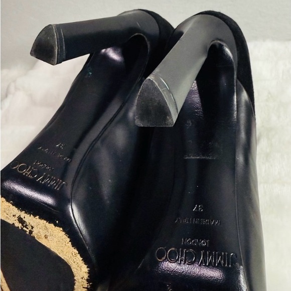 Jimmy Choo Diad Leather and Suede Ankle Boots Authentic - Picture 5 of 12